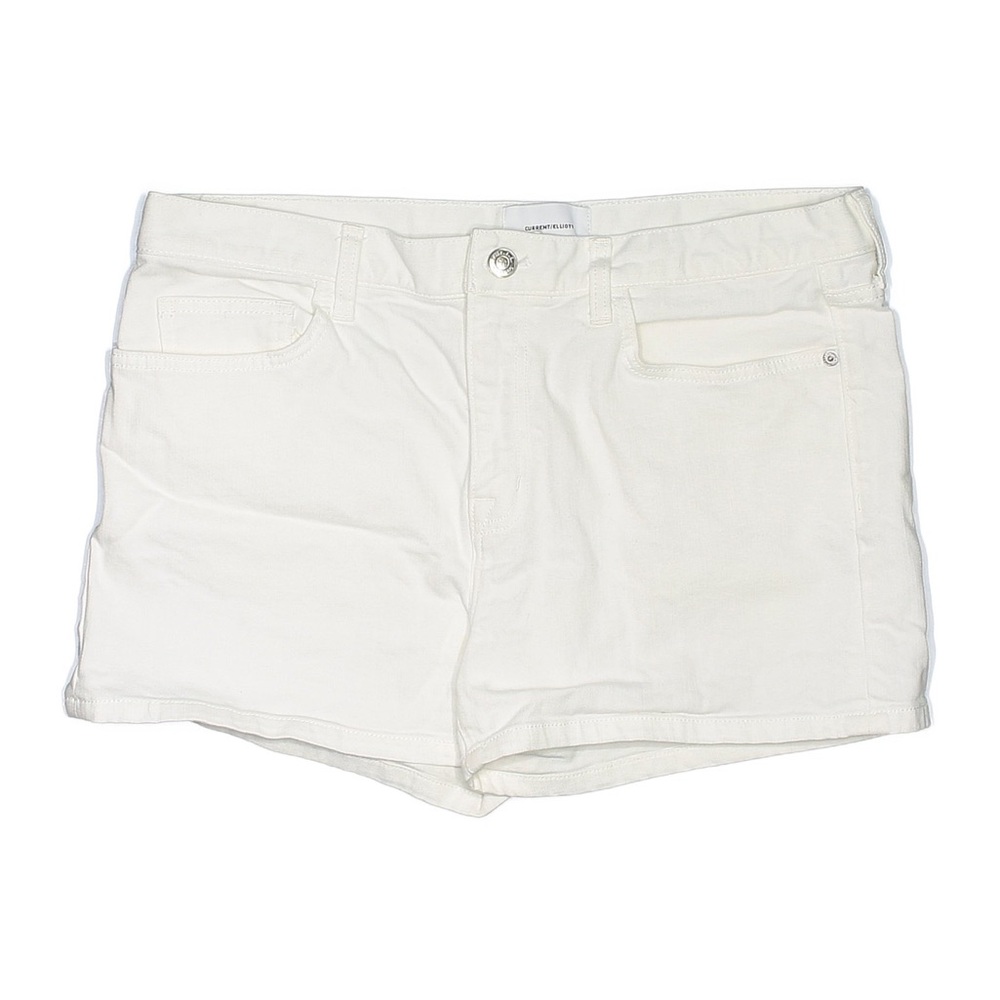Current Elliott White Denim Shorts